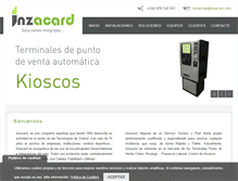 Tablet Screenshot of inzacard.com